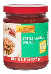 Lee Kum Kee Chili Garlic Sauce (8 oz - 1 Pack), Spicy, Garlicky & Savory Hot Sauce, Perfect for Dipping, Stir-Frying, Seafood, Vegetables, Dim Sum, and Noodles