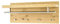 HAKU Möbel Wandgarderobe chrom, eiche, MDF, Metall, Wabenplatte - Maße: B 75 cm x H 30 cm x T 26 cm, Style: Modern