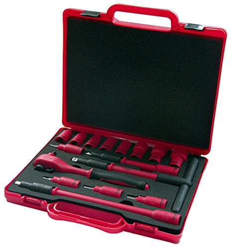 Haupa 220402 - Juego llaves carraca 3/8 maletín 16 piezas