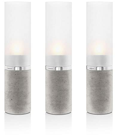 blomus -FINCA- Laterne S aus pulverbeschichtetem Metall, Windlicht, exklusive Optik, modernes Wohnaccessoire, stimmungsvolle Atmosphäre, Indoor-Nutzung (H / B / T: 29,5 x 22 x 22 cm, Schwarz, 63686)