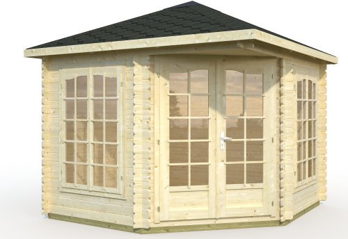 Palmako Blockbohlenhaus Melanie 28 mm natur