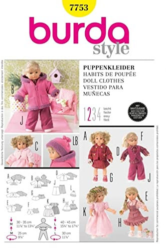 Burda Schnittmuster 7753 – Puppe Kleidung