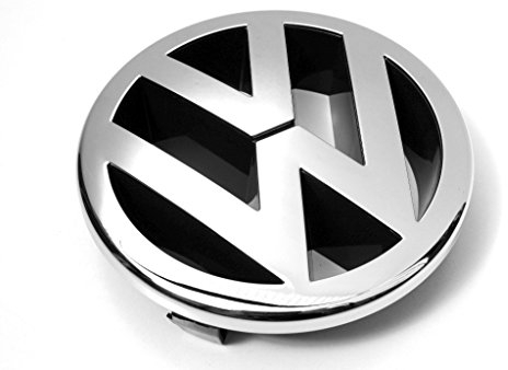 Volkswagen 1T0853601AFDY Emblem Kühlergrill VW Zeichen Logo vorn, Chrom