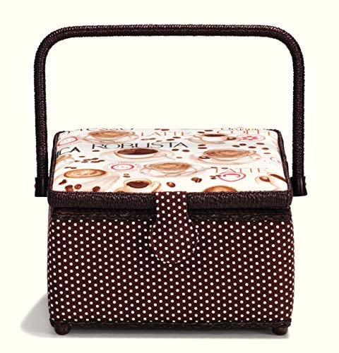 Prym 612277 Nähkorb Coffee M, braun