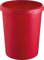 helit H6106225 - Papierkorb „the german“ 45 Liter, rot, mit umlaufendem Griffrand, aus Kunststoff, 1 Stück