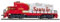 Walthers Scala H0 - Locomotiva Diesel GP9M Santa Fe