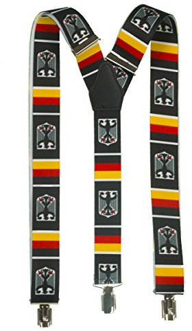 shenky BRD Adler hochwertiger Hosenträger mit 3 Clips