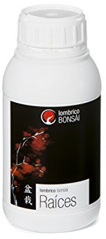 Lombrico® BONSÁI RAÍCES | Fertilizante Orgánico Líquido con Calcio para Bonsáis | 500 mL | Estimula el Enraizamiento | Especial para Olivo, Pino, Sabina, Boj | No apto para suelos ácidos