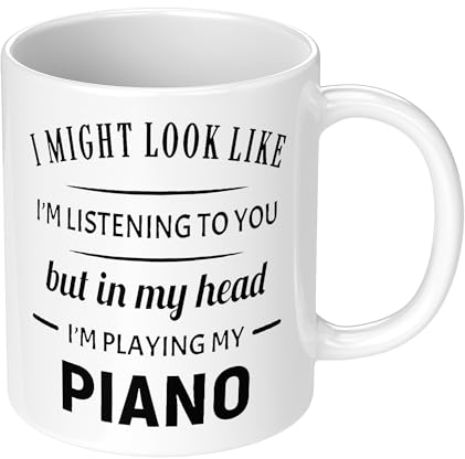 In My Head I 'm My (Klavier) Funny Neuheit Geschenk Tasse