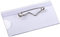 EUROPEL Porte-badges avec Épingle de Sécurité & Feuilles d’Insertion de Cartes Blanches (Pack de 24) | Porte-badge Horizontal pour École, Collèges & Événements d’Entreprise | 60 x 40 mm, 121262