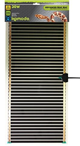 Komodo Advanced Heat Mat for Reptiles 30W Adjustable Temperature Durable Indoor Pad for Terrarium Vivarium Reptile Enclosure Cage Habitats - 571x274mm