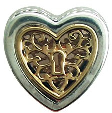 PANDORA Damen-Charm Herzensornament 925 Silber - 791740