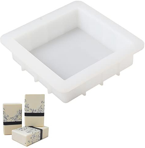 Square Silicone Soap Molds 6 Inch Slab Mold DIY Handmade Loaf Mould