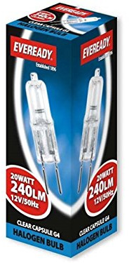Low Voltage Halogen Capsule G4 20W Boxed