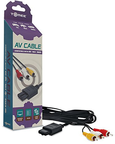 Tomee : Cable video AV pour console NINTENDO Gamecube, Nintendo 64 N64, Super Nintendo SNES