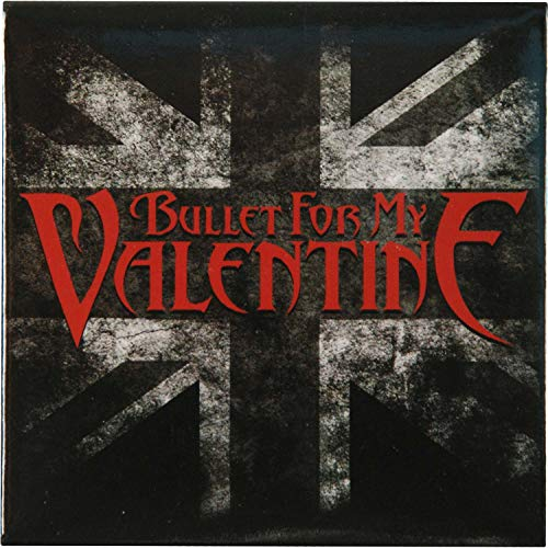 Bullet For My Valentine Kühlschrankmagnet UK Flag Band logo Nue offiziell 76mm x One Size