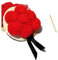 Schwarzwald-Laden Bollenhut 5cm - Rot - Damen - Hut - Dekoration - Geschenk