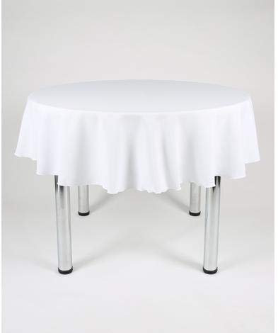 Hope Textiles White 36 Diameter (91cm) Small Round Fabric TABLECLOTH/TABLE CLOTH (Polyester, not cotton)