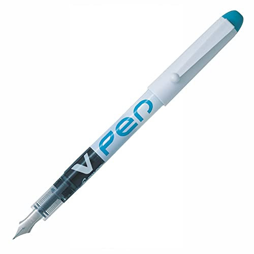 LIGHT GREEN INK PILOT ' V ' FOUNTAIN PEN LIQUID INK -