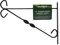 Green Jem 12-Inch Hanging Basket Bracket - Black