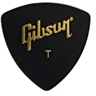 Gibson Keil-Plektren, 72 Stück, schwarz, dünn