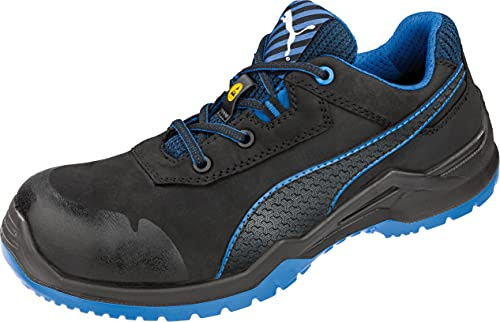 Puma Safety Argon Blue Low 644220-43 ESD Sicherheitsschuh S3 Groeße: 43 Schwarz, Blau 1 Paar, 43 EU