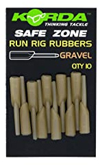 Korda Run Rig Rubbers - Weed, Anti-Tangle Carp Fishing Accessories, Buffer for Running Rigs, 10 Pack, Compatible with Size 8 Swivels and Safe Zone Leaders