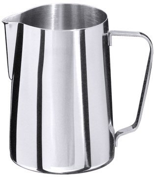 1x Milch-/Wasserkanne aus Edelstahl 18/10, Milchkübel, Milchkännchen