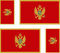 Akachafactory 4 x selbstklebend Sticker Auto Moto Koffer Laptop Flagge Montenegro Monte