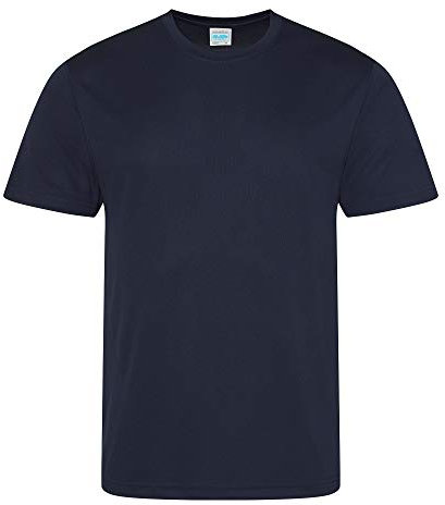 Just Cool Mens Performance Plain T-Shirt (5XL) (French Navy)