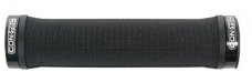 CONTEC Fahrrad-Griffe Trail Pro, 135 mm, D2-Komponenten, Gummi, G-Link System, Gelpolsterung, Lenkerklemmung, Für MTB & Trekking, Schwarz, Paar