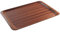 HENDI Serviertablett, AmberBox, Rutschfester Gummibeschichtung, Schock- und bruchfest, flachem Rand, Gastro Tablett, Tablett, 370x530mm, Holzoptik