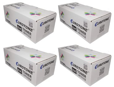Eurotone 4X Toner Kassetten kompatibel für Brother DCP 7030/7045 / HL 2140/2150 / MFC 7320/7440 / 7840, TN-2120/2110, Druckerpatronen