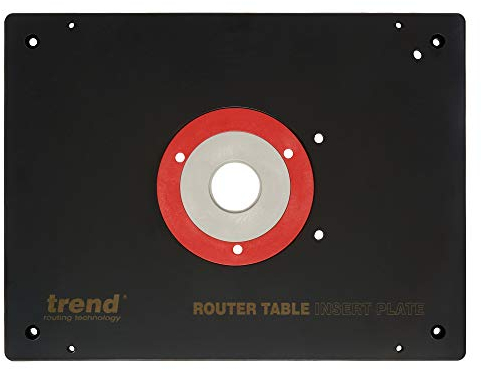 Trend Rigid Router Table Insert Plate, Thermoset Phenolic, Plate Size = 306 mm x 229 mm x 9.5 mm, RTI/PLATE