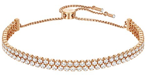 Swarovski Matrix Armband, Weiss, Roségold-Legierungsschicht