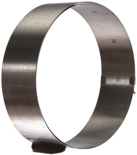 Lacor 68200 Emporte-Pièces Cercle Extensible en Inox 16,30 cm, Argenté