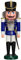 Seiffener Volkskunst | Nussknacker aus dem Erzgebirge | Husar mit Säbel 37 cm | Nussknacker Deko Figur | Original Erzgebirgische Volkskunst | 11202/2 | blau