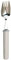 Homecraft Splayed Fork with Slim Handle, Stainless Steel Fork & Spoon Combination, Adaptive Eating Utensil, Designed for One Handed Eating, Side Edges for Cutting, (Eligible for VAT relief in the UK)