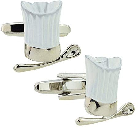 Chefs Hat & Spoon Cufflinks Presented in a Box