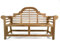 BrackenStyle Lutyens Grade A Teak Bench - 3 Seater Wooden Garden Benches