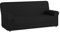 Textil-home Elastischer Sofabezug TEIDE, Sofahusse Couchbezug - 3 Sitzer - 180 a 240 cm. Farbe Schwarz