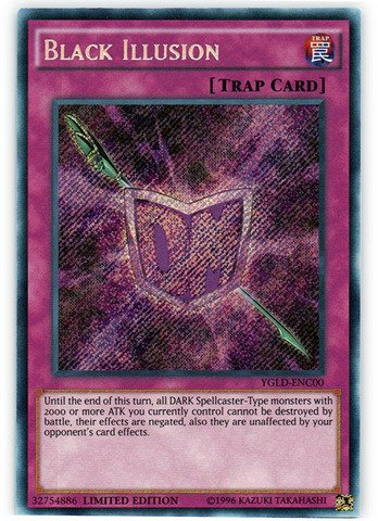 Yu-Gi-Oh! - Black Illusion (YGLD-ENC00) - Yugi's Legendary Decks - Limited Edition - Secret Rare