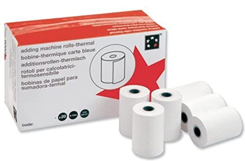5 Star Thermal Printer Rolls 80x80x12.7mm [Pack of 20]