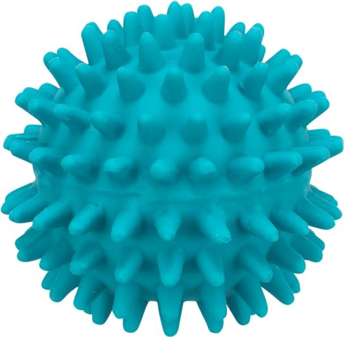 TRIXIE Igelball - quietschendes Hundespielzeug aus Latex für langen Spielspaß - ø 7 cm mit Sound, Hundeball - 35432