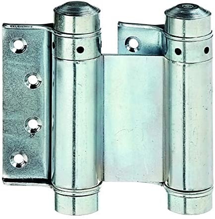 Alberts 411664 Bisagra para puertas vaivén, Galvanizado en azul, Altura 76 mm