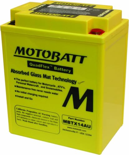 BATTERIA MOTOBATT MBTX14AU SIGILLATA PRECARICATA 12V 16,5AH 135X90X168MM