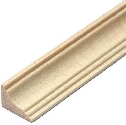 MyTinyWorld 2 x Dolls House Miniature 45cm Wood Cornice/Coving (Style 7)