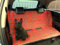 Xtremeauto Protective Dog/Pet Cover Universal Waterproof 2 in 1 Boot Liner Rear Car Back Seat, RED TARTAN/PLAIN