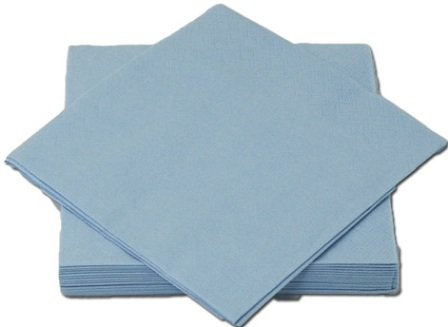 Heku Servietten 33x33cm Tissue uni color - hellblau