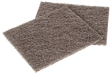Scotch-Brite 82 Fibra de vidrio resistente parrilla Pad, 5 – 1/2 Longitud x 4 – 1/2 de ancho, marrón (4 cajas de 10)